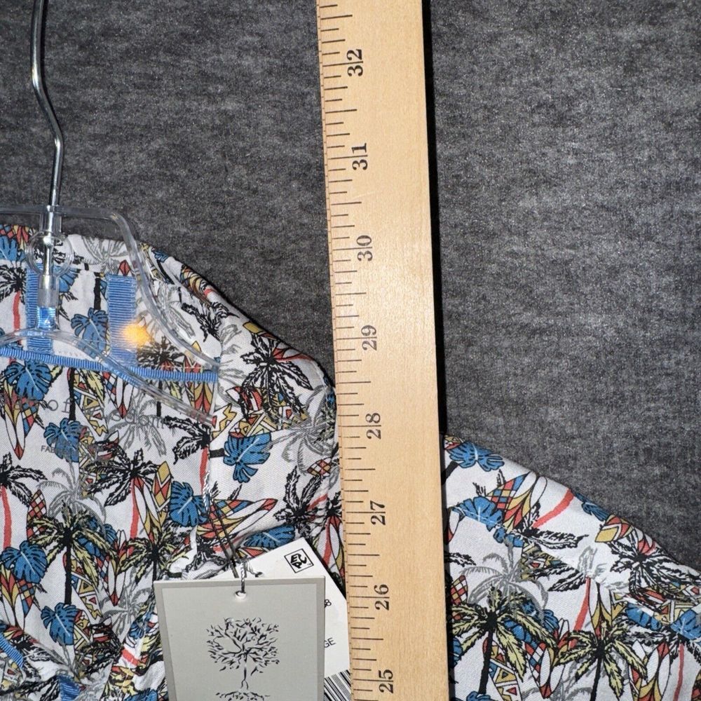 🆕 Age Of Wisdom Mens Button Up Shirt Tropical‎ Surfboards Multi-Color Sz L - Picture 5 of 8